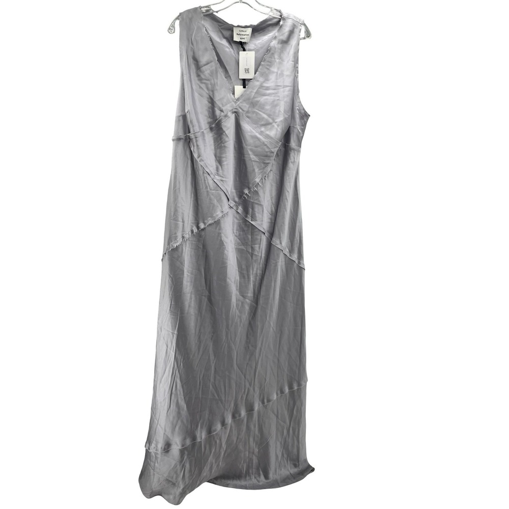 Reformation Dress Talor Silk Dress 2X Lavender Mist NWI
